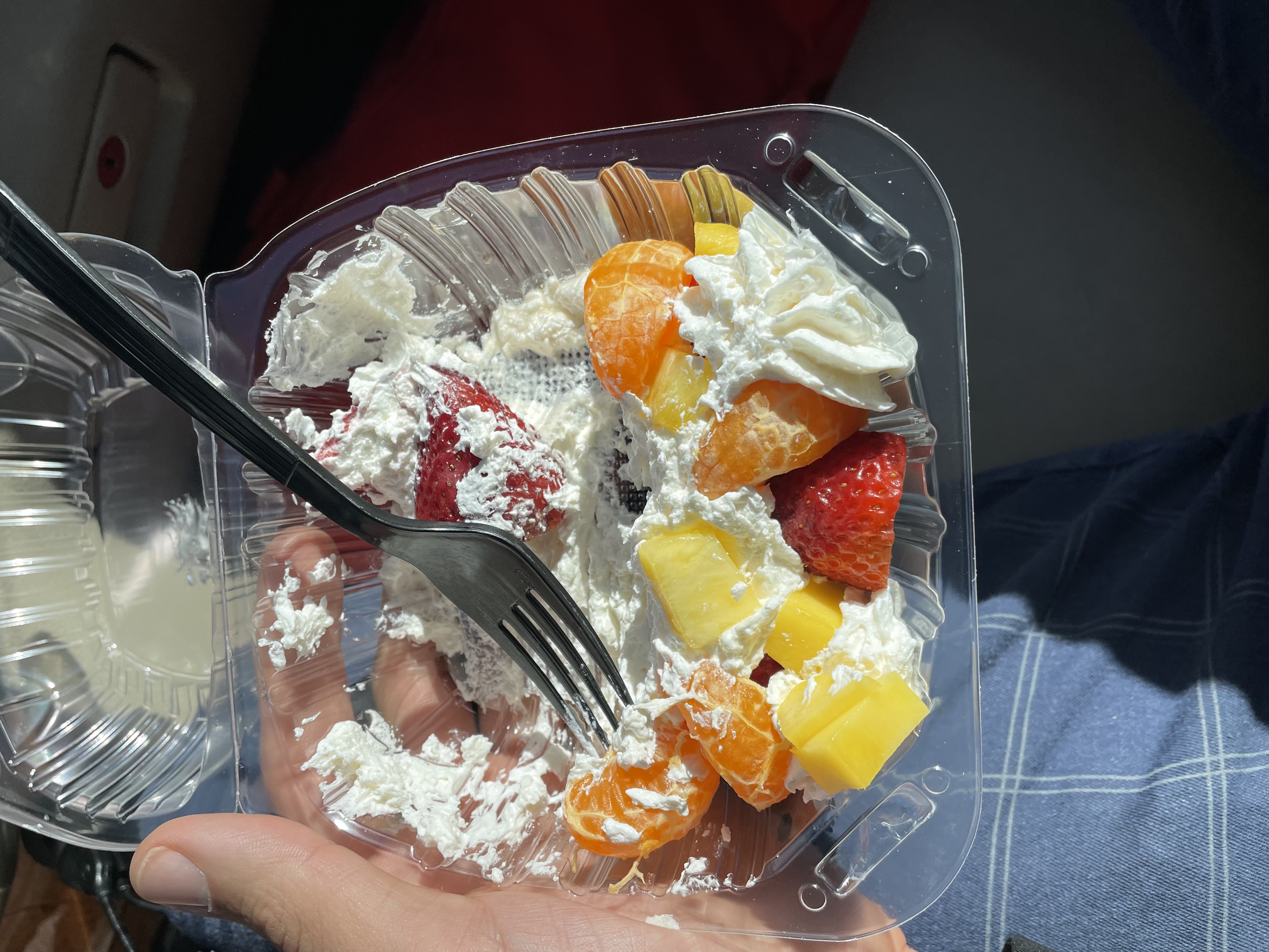 Fruit and cream bowl